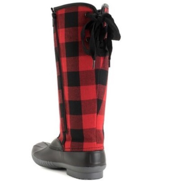 Last Pair ♥️ Buffalo Plaid Rain Boots - Picture 3 of 5